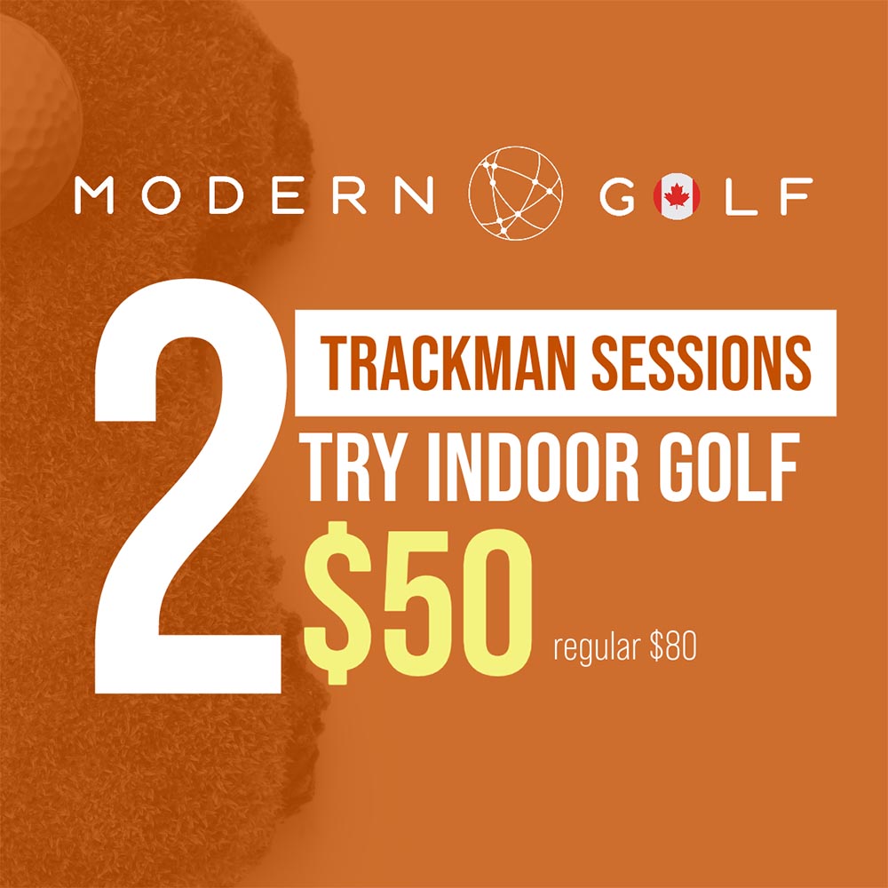 Modern Golf Try Indoor Golf 2 TrackMan Sessions